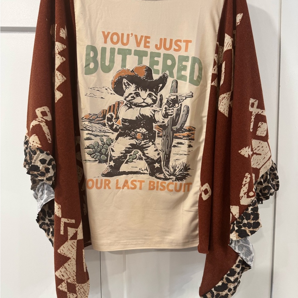Custom Upcycle Western kimono - Picture 2 of 4